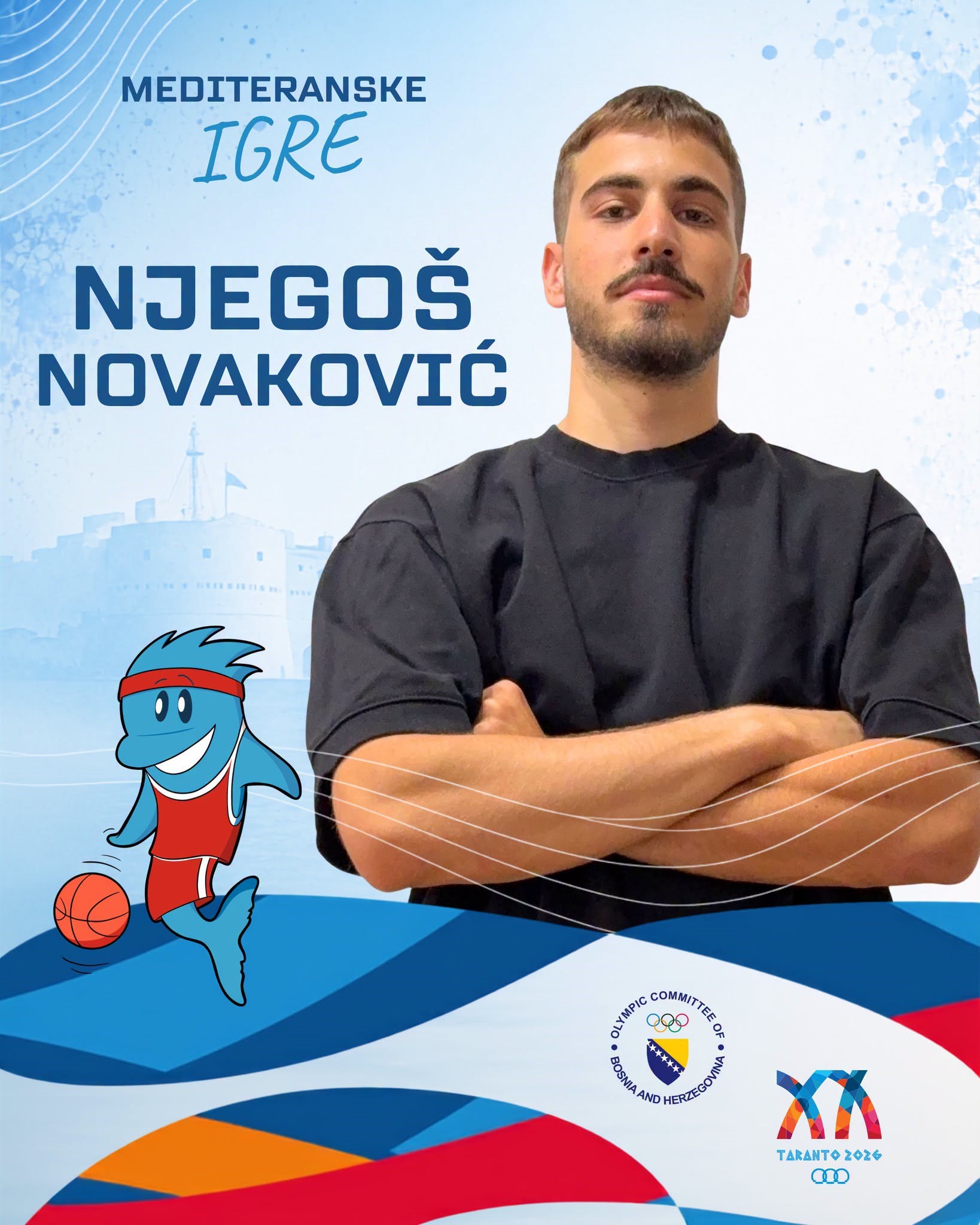 Prnjavorčanin Njegoš Novaković predstavlja BiH na Mediteranskim igrama u Tarantu