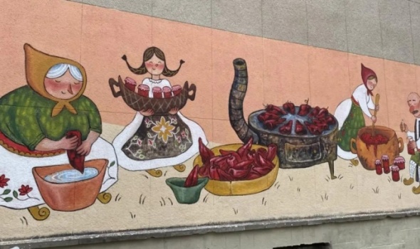 PRAVLJENJE AJVARA: Predstavljen MURAL kod Osnovne škole  Svetozar Marković 