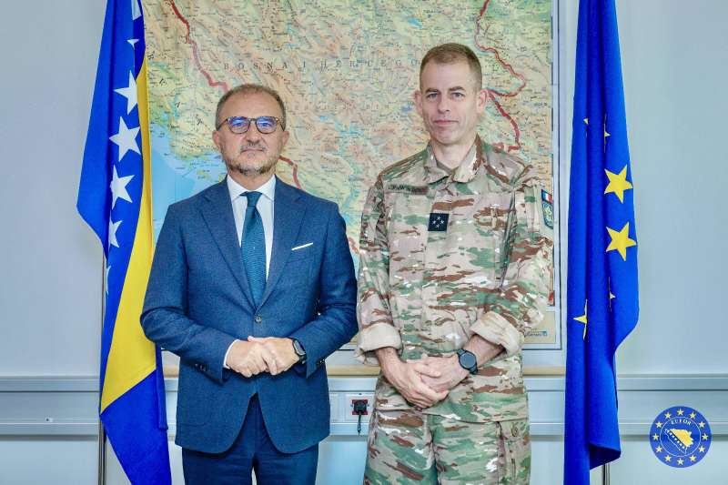 Soreca and Pinon de Quincy discuss the security situation in BiH ahead of elections