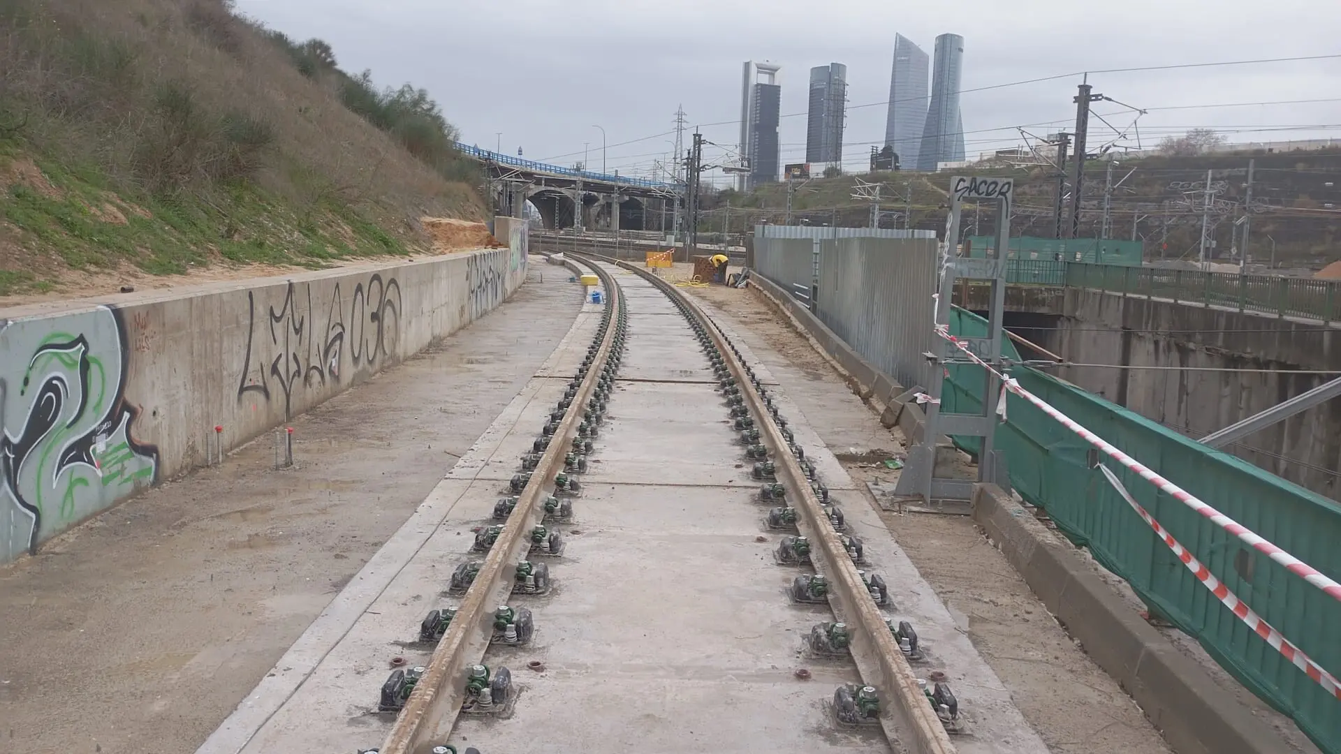  Las obras para llevar el AVE al aeropuerto de Barajas inician una nueva fase 