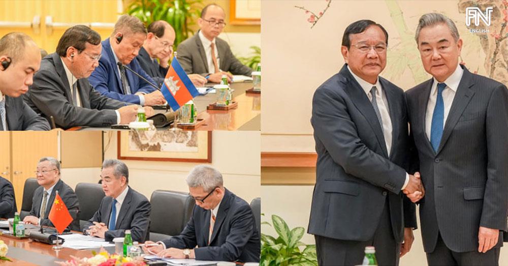 Cambodian, Chinese Top Diplomats Exchange Views on Cambodia-Thailand Border Situation