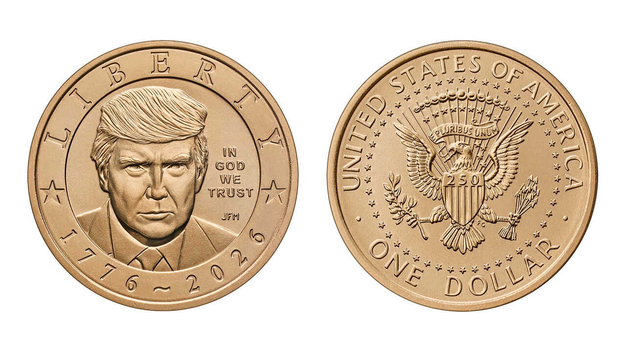 EEUU confirma que acuñará una moneda de un dólar con la imagen de Trump