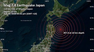 Un terremoto de magnitud de 7,5 golpea Japón y activa la alerta por tsunami