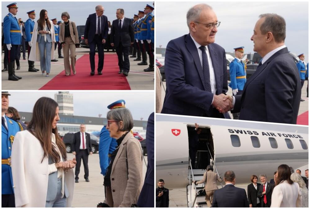 "SREĆAN PUT I DO SKOROG VIĐENJA" Ministar Dačić i supruga predsednika ispratili švajcarskog predsednika: "Istorijska poseta dala snažan impuls našoj saradnji"