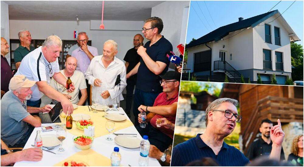 "NE MOGU DA KAŽEM KOLIKO MI JE SRCE PUNO" Oglasio se Vučić nakon što je ugostio komšije u Čipuljiću: To je poštovanje prema mom ocu, prema porodici našoj FOTO