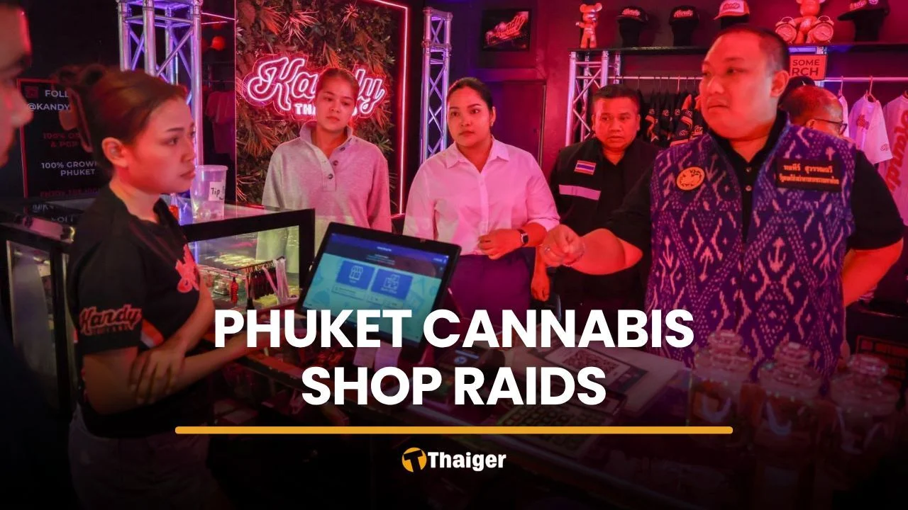 Two Phuket cannabis shops caught operating despite suspension