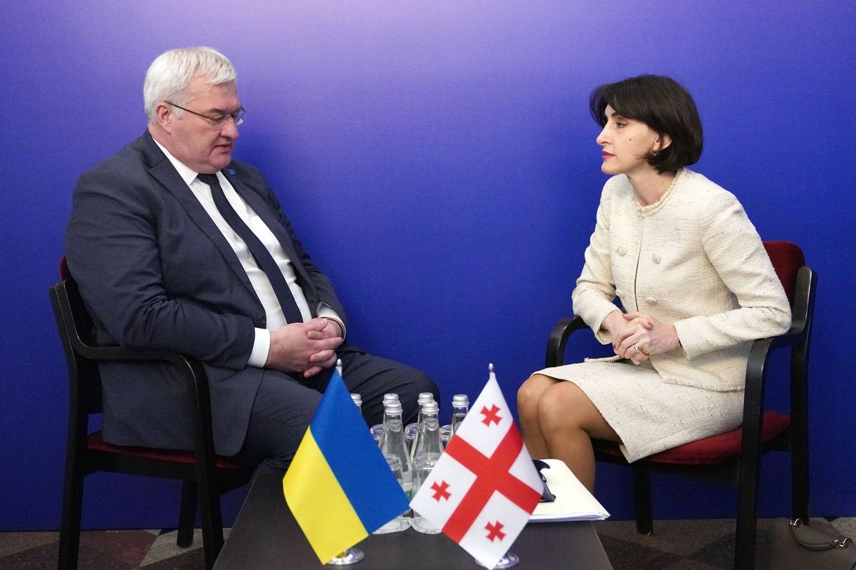  Georgian and Ukrainian foreign ministers meet again in latest sign of warming ties 
