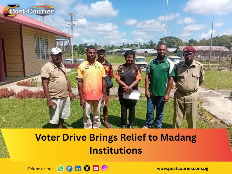 Voter drive brings relief to Madang Institutions