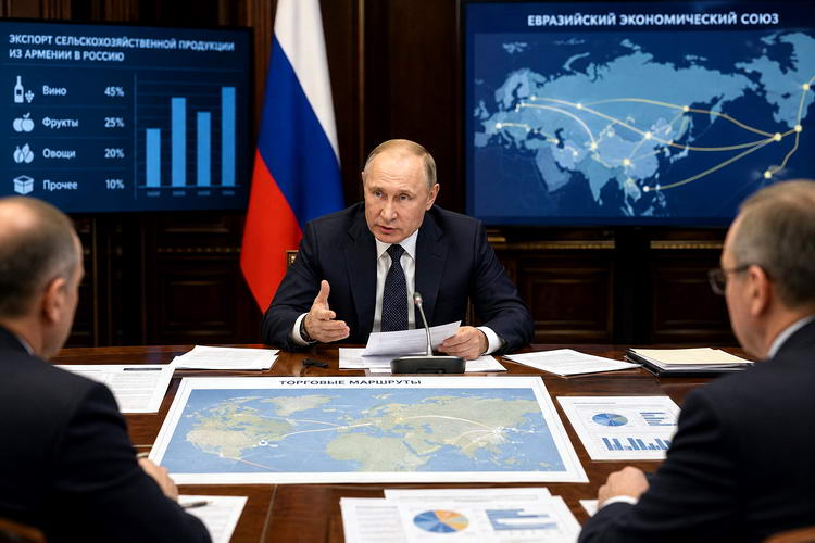 Putin pozvao Jermeniju da razmotri gde će njeni proizvodi ići nakon što napusti Evroazijsku ekonomsku uniju