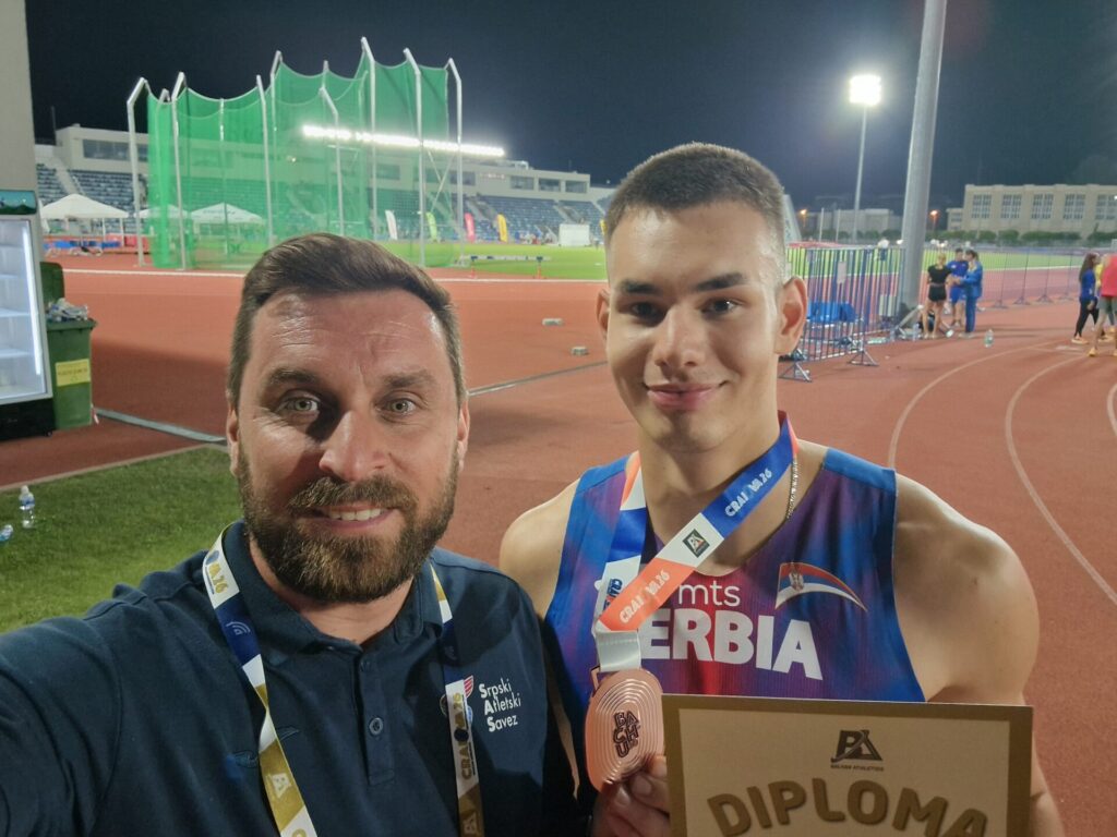 Bronzana medalja za Stefana Đonića na Prvenstvu Balkana: Atletičar AK Sirmium nadomak norme za Svetsko prvenstvo