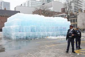 Toronto fire to mitigate safety risks as crowds look to melt Drake's ice sculpture