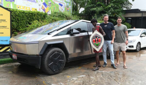 Norwegian adventurer chases world record in Tesla Cybertruck