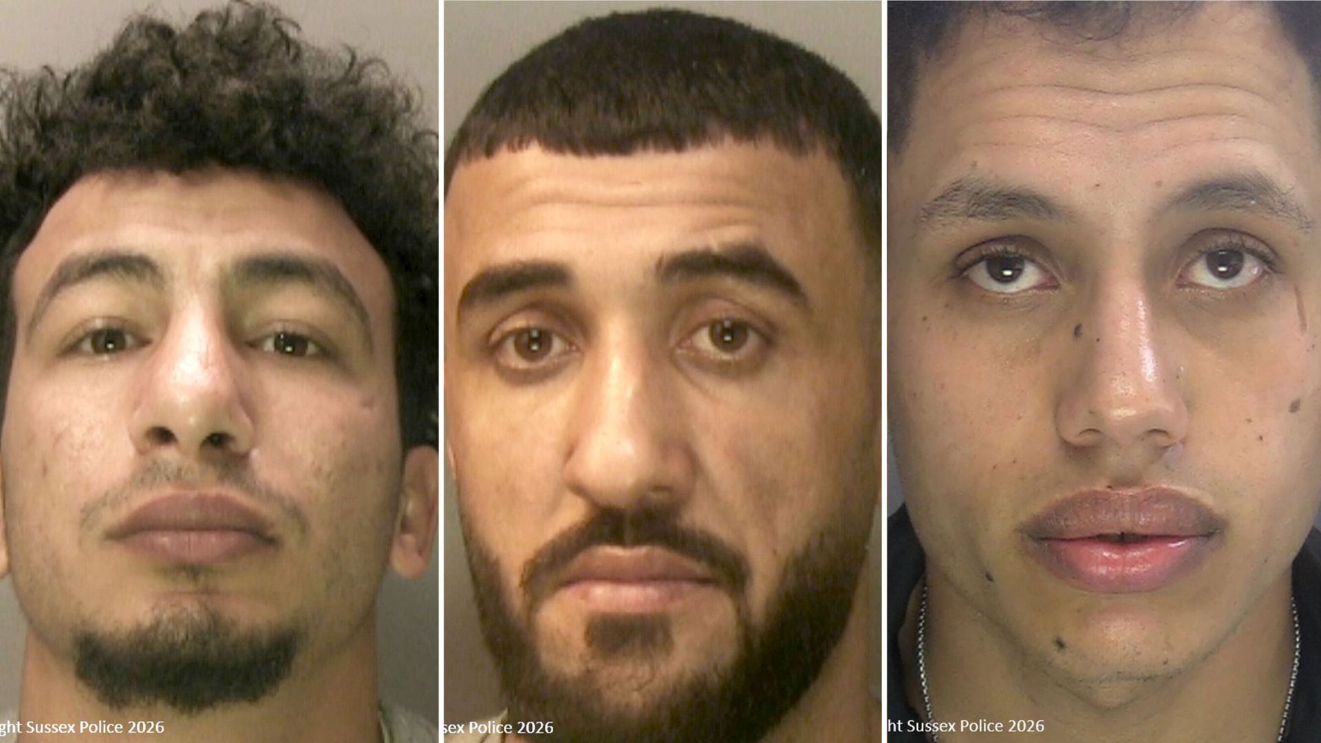 Asylum seekers given lengthy prison sentences for rape of woman on Brighton beach