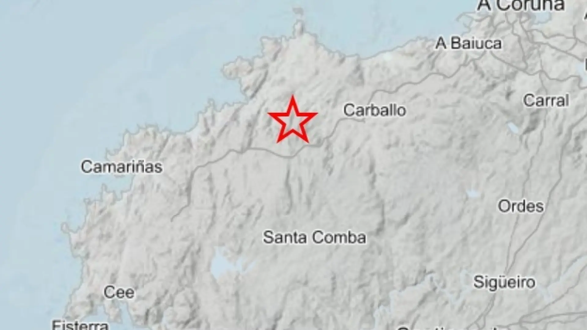  Registrado un seísmo de 2,6 en A Coruña que también se ha percibido en municipios cercanos 