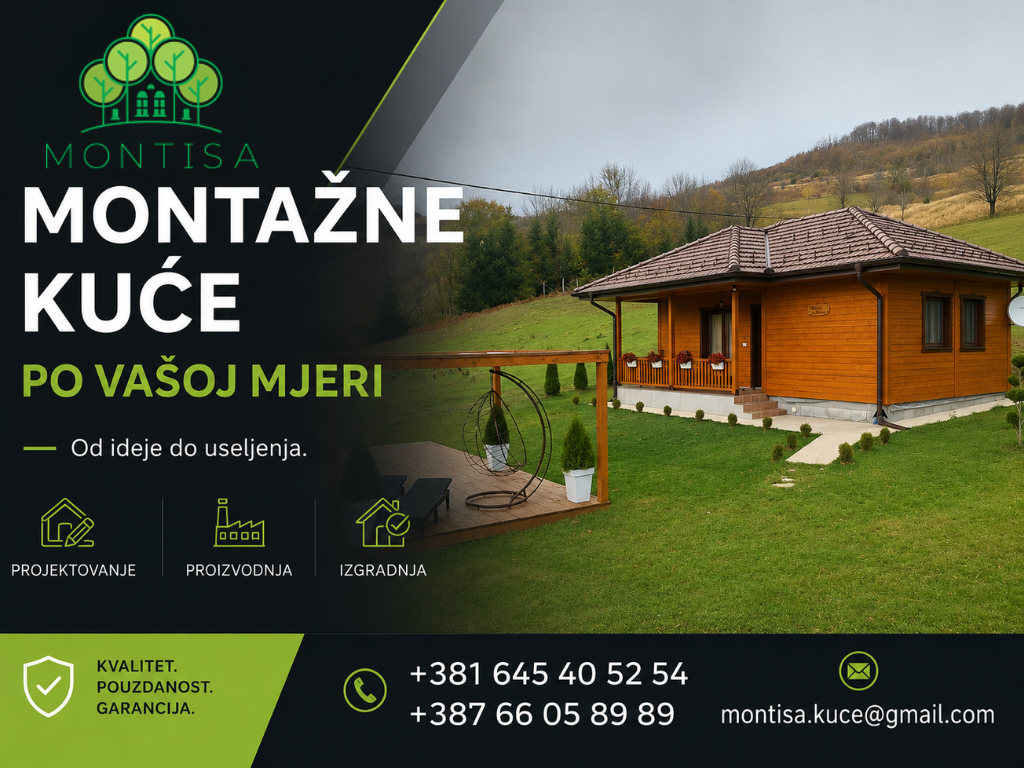 MONTISA: Moderne montažne kuće prilagođene savremenom životnom stilu