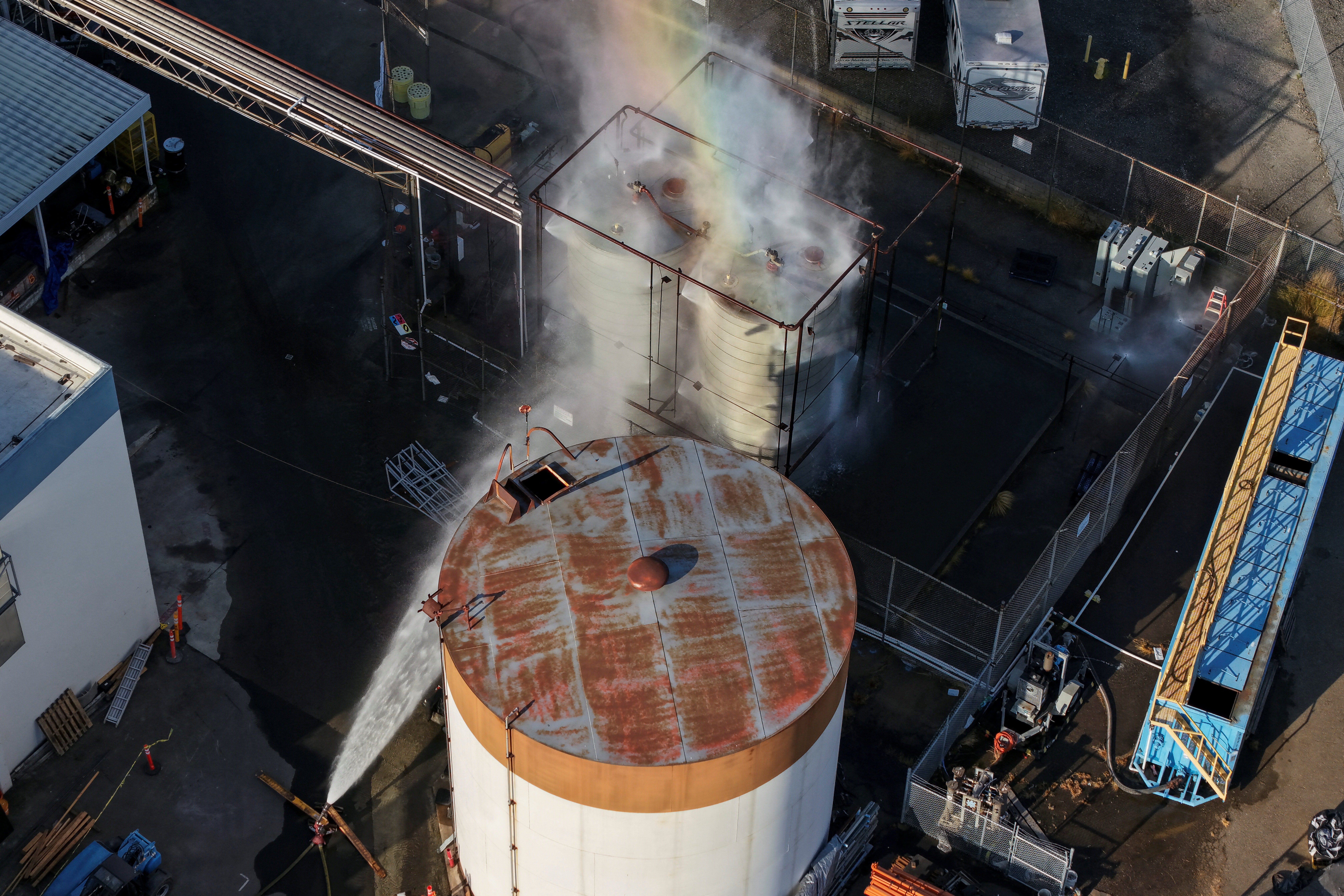 Overheated chemical tank may have cracked, California officials say
