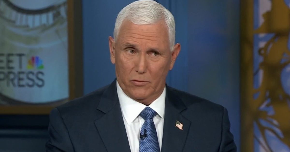 WATCH: Turncoat Mike Pence Calls Trump’s Weaponization Fund “Deeply Offensive” and “a Bad Idea From the Start”