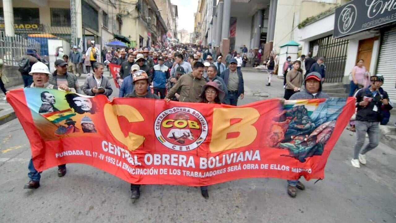 COB denuncia la aprehensión de cinco dirigentes y exige su liberación