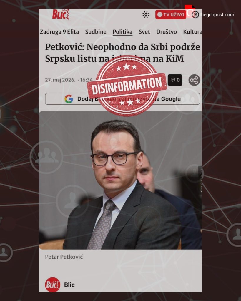 Spini parazgjedhor i Beogradit: Petkoviq dezinformon për arrestimin e drejtorëve të institucioneve paralele në Kosovë