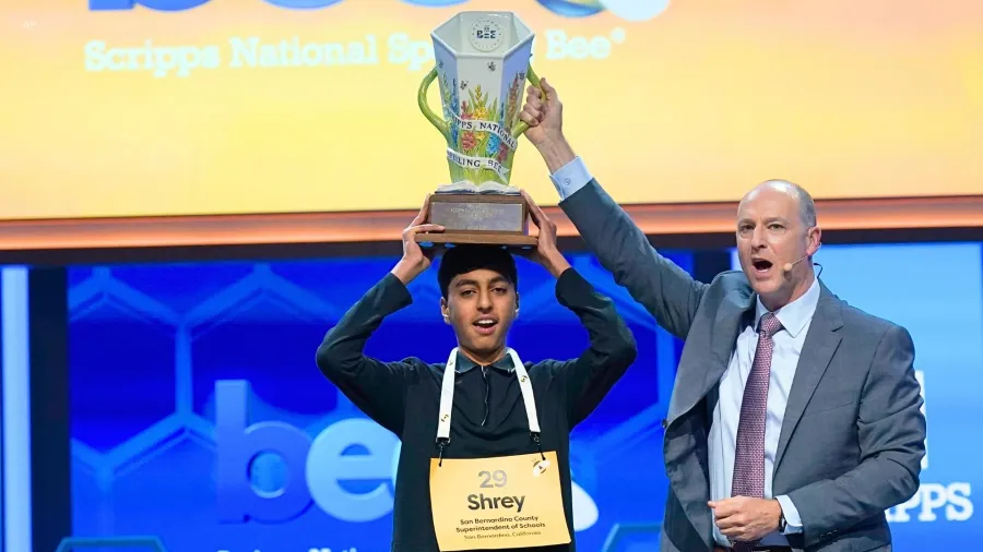 Southern California teen sets record to claim Scripps Spelling Bee title
