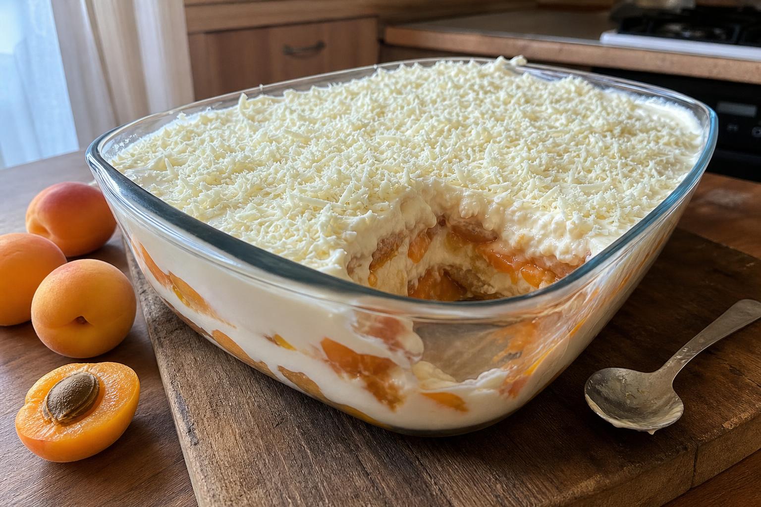 Brzi letnji tiramisu sa kajsijama: Kremasta voćna poslastica bez jaja spremna za 15 minuta