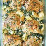 Piletina sa krompirom u umaku od parmezana