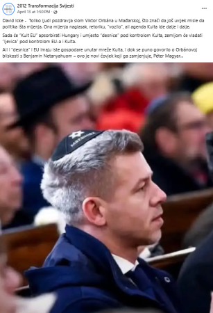 Fotografija Petra Magyara na kojoj nosi kipu ne dokazuje da je on Židov