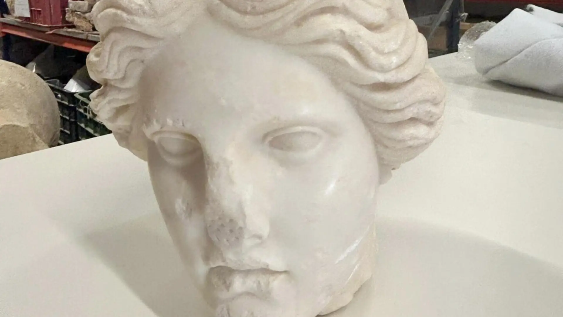  Hallan en Alicante un busto romano, probablemente de Venus, de gran calidad y un "valor incalculable" 