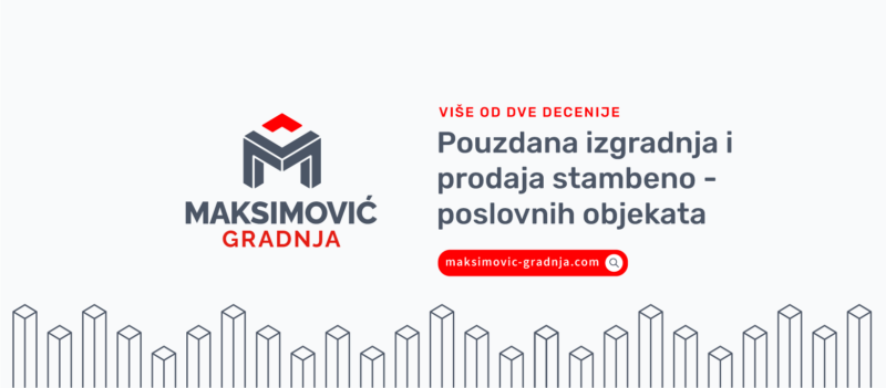 Maksimović-Gradnja d.o.o zapošljava zidare-tesare i pomoćne radnike