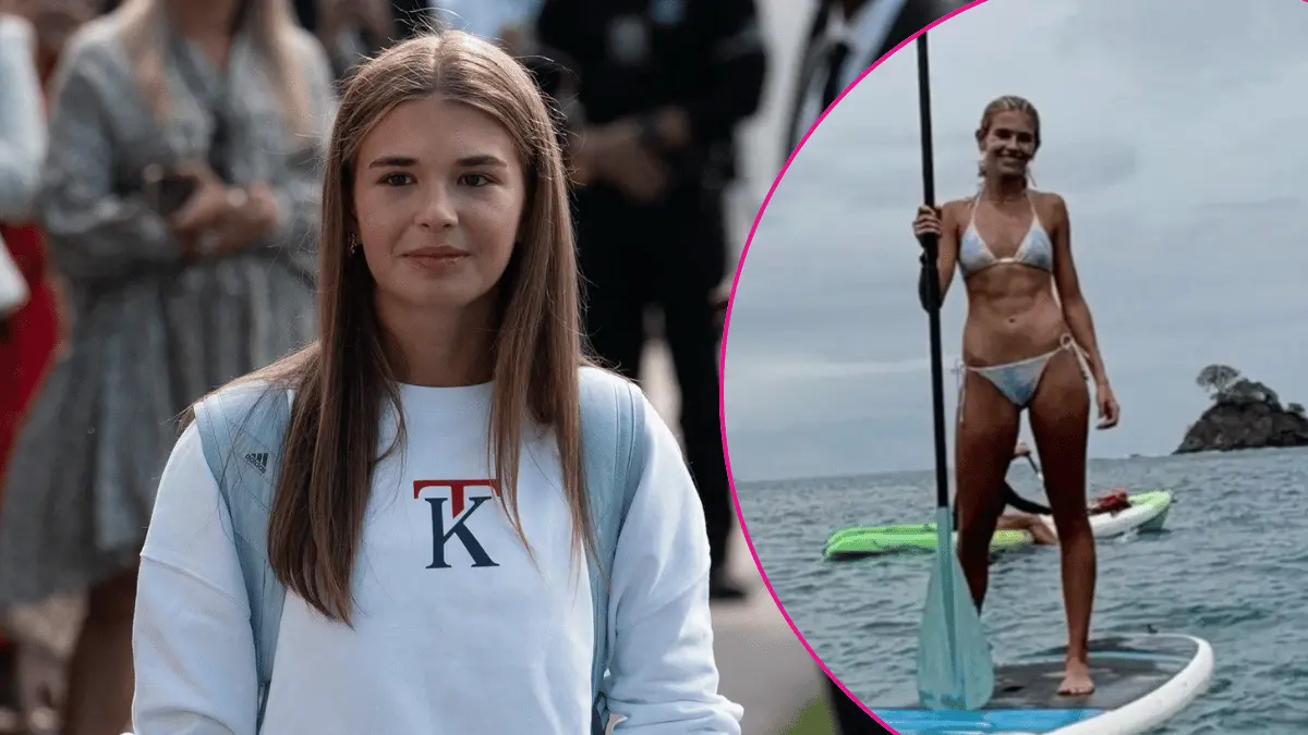Kai Trump, 19, Shows Off Impressive Toned Abs in Skimpy Bikini While Paddleboarding After Wrist Surgery: Photo