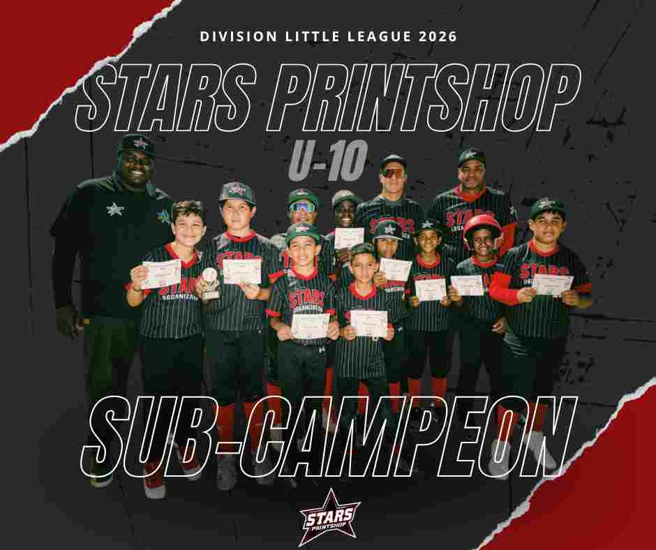 SV Stars Organization team U-10 a logra conkista titulo di sub-campeon na Little League 2026