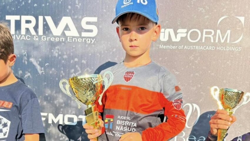 La doar 8 ani, David Ilovan domină motocrosul național și balcanic / A dominat Campionatului Balcanic și a întrecut concurenți din Bulgaria, Turcia, Grecia și România